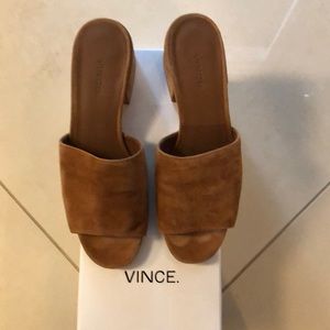 Vince suede slides